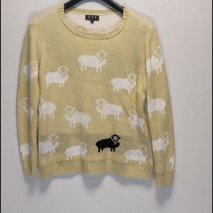 POL large yellow black sheep swester